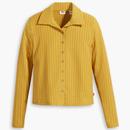 Levi's Pima Button Ribbed Knitted PoloShirt in Golden Olive A44280003