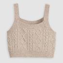 Levi's Primrose Cable Knit Tank Top in Oatmeal Heather