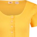 Levi's® Retro 90s S/S Rach Knit Top Amber Yellow 
