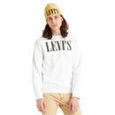 LEVI'S Relaxed Retro 1990s Crew Sweatshirt (White)