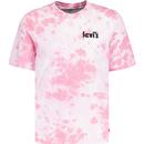 Levi's Retro 1980s Relaxed Tie Dye Poster Tee in Poster Pink