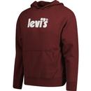 Levi® Relaxed Graphic Logo Hoodie Burgundy