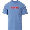 levis mens logo print relaxed fit tshirt meridian blue