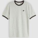 Levi's Embroidered Retro Ringer T-shirt in Grey and Black 003R50001 Main Photo