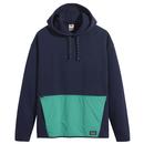 Levi's Men's Retro 90s Indie Colour Block Utility Hoodie in Peacoat