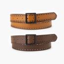 Levi's Reversible Leather Belt in Dark Brown and Tan D79240002