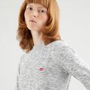 LEVI'S Women's Rib Sweater (Thunder Space Dye)