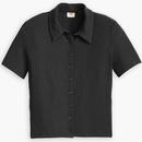 Levi's® Sherry Button Through Ribbed Polo Shirt  A