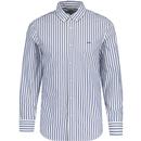 levis mens dean button down vertical stripe long sleeve shirt blue white
