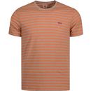 levis mens standard fit original stripe tshirt orange