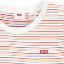 Baby Tee LEVI'S WOMENS Retro Fine Stripe T-Shirt