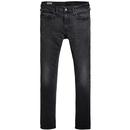 levis mens 502 taper leg jeans king bee washed black