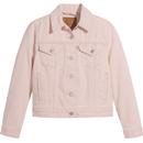 levis womens original denim trucker jacket botanical pale pink