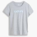 Levi's Womens Perfect Tee retro levis new logo t-shirt in grey