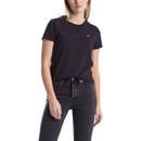 Levis Women's Retro Housemark Logo Perfect Tee in Mineral Back