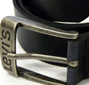 LEVI'S® Mens Retro Smart Leather Belt (Black)