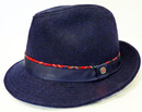 LEVI'S® Retro 60s Mod Trilby Fedora Indie Navy Hat
