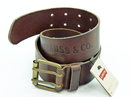 LEVI'S® Retro Indie Wide Double Sprong Logo Belt