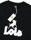 Lisboa LOIS Retro 80s Bull Logo Sweatshirt BLACK