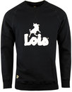 Lisboa LOIS Retro 80s Bull Logo Sweatshirt BLACK