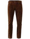 Sierra LOIS Mod Casuals Needle Cord Trousers BROWN