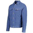 Tejana Lois Needle Cord Trucker Jacket Light Blue