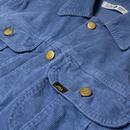 Tejana Lois Needle Cord Trucker Jacket Light Blue
