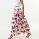 Agatha Louche Loveflower Print Circle Midi Skirt 