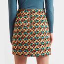 LOUCHE Matching Retro Geo Jacquard Coat & Skirt