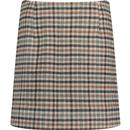 Aubin Louche London Wexford Check Retro Mini Skirt
