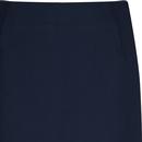 Aubin Louche London Retro 60s Rib Mini Skirt Navy