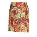 Aubin Roses Louche Retro 60s Jacquard Mini Skirt