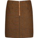 Louche Aubin Retro Cottage Check Mini Skirt G 