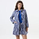 Louche London Dryden Wedgewood Floral Jacquard Coat Model Photo