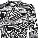 Gayane LOUCHE Retro 70s Zebra Pop Print Jumpsuit B