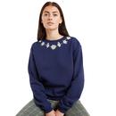 Jan LOUCHE Daisychain Embroidered Sweatshirt (N)