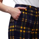 Jaylo LOUCHE Retro 60s Checkmate Skinny Trousers
