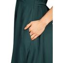 Cathleen LOUCHE Retro 60s Vintage Tea Dress Green
