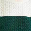 Jan Louche 2 Colour Plait Quilted Sweatshirt FG
