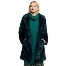 Wainwright LOUCHE Vintage Faux Fur Coat In Green
