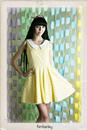 Kimberly LOVESTRUCK 60s Mod Lace Overlay Dress Y