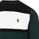 Badsey LUKE Retro 90s Colour Block Sweatshirt (EG)
