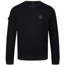 Luke Burma Pocket Sleeve Sweatshirt in Black M730350
