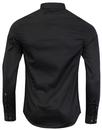 Butchers Pencil LUKE 1977 Mod Slim Fit Shirt BLACK