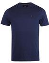 Cultraised LUKE Retro Micro Rib Crew T-shirt NAVY