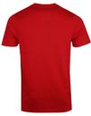 Cultraised LUKE Retro Micro Rib Crew T-shirt RED