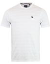 Cultraised LUKE Retro Micro Rib Crew T-shirt WHITE