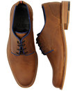 Derby 1 LUKE 1977 Retro 1960s Mod Piped Trim Shoes