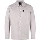 Luke Dylan Men's Retro 90s Faux Suede Shirt in Putty M810902 Main Photo
