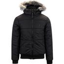 Forest LUKE Retro Hooded Quilted Bomber Jacket 